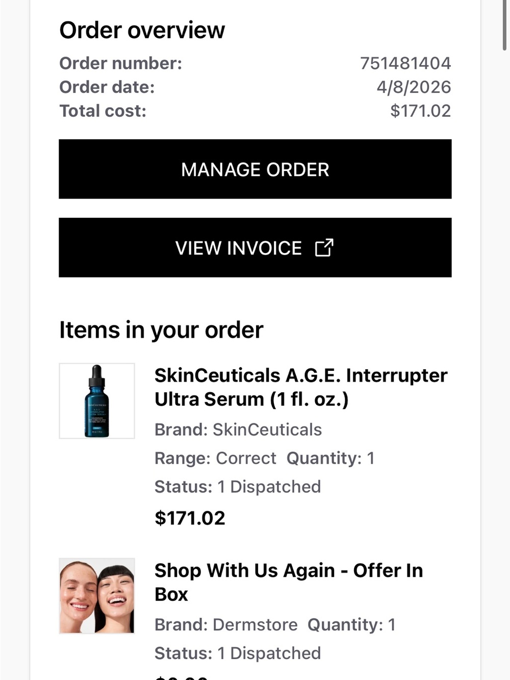SkinCeuticals A.G.E. Interrupter Ultra Serum — NEW - Picture 7 of 7